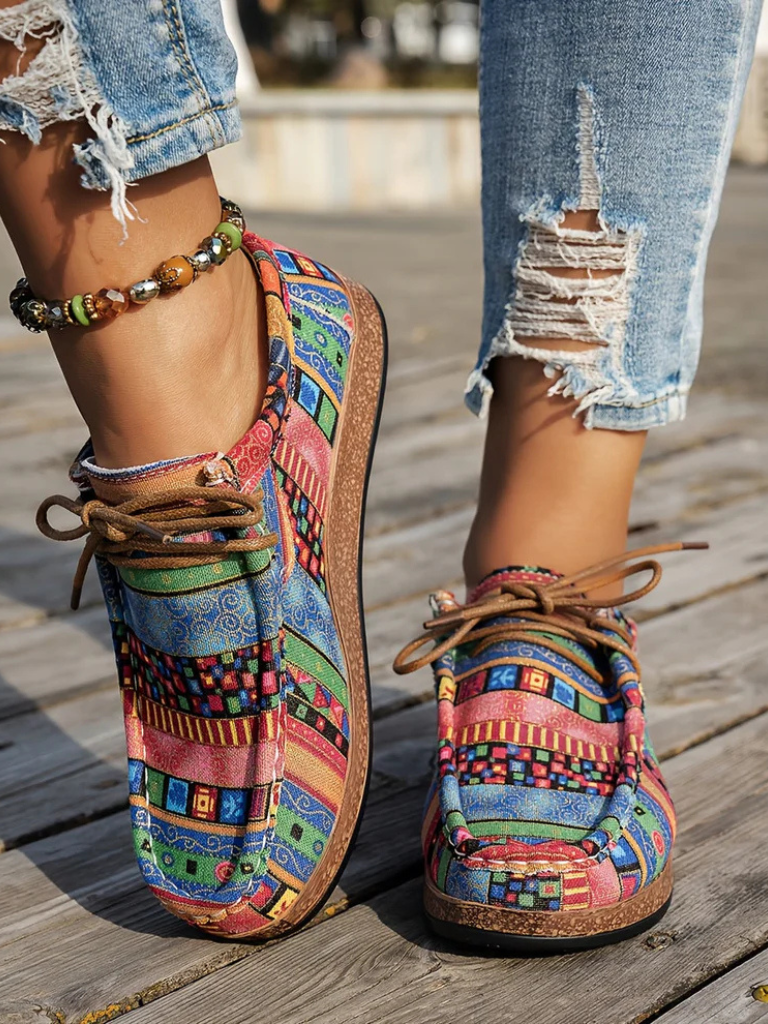 MAYA COMFORT PRINT LOAFERS