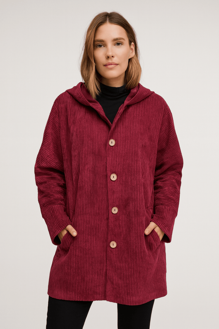 INDIE | CORDUROY HOODED JACKET