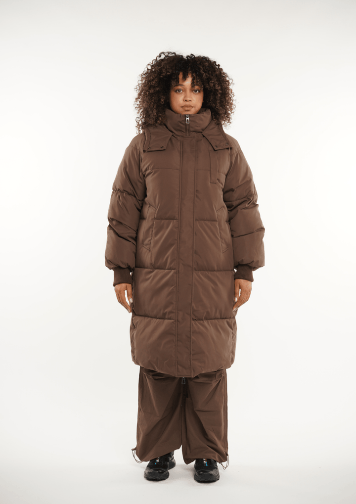 LUNA | HOODED LONG PUFFER JACKET