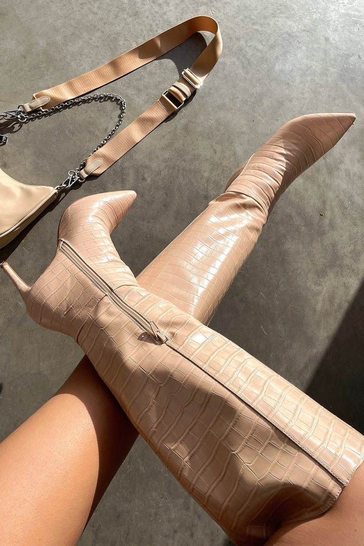 Layla™ Bone Knee-High Boots