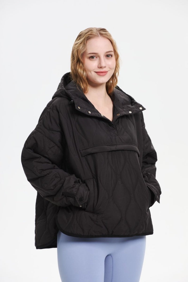 WILLOW | QUILTED WATER REPELLENT HOODED JACKET